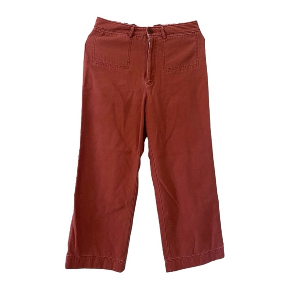 Steven Alan Wide Leg Crop Cotton Pants - Picture 1 of 6